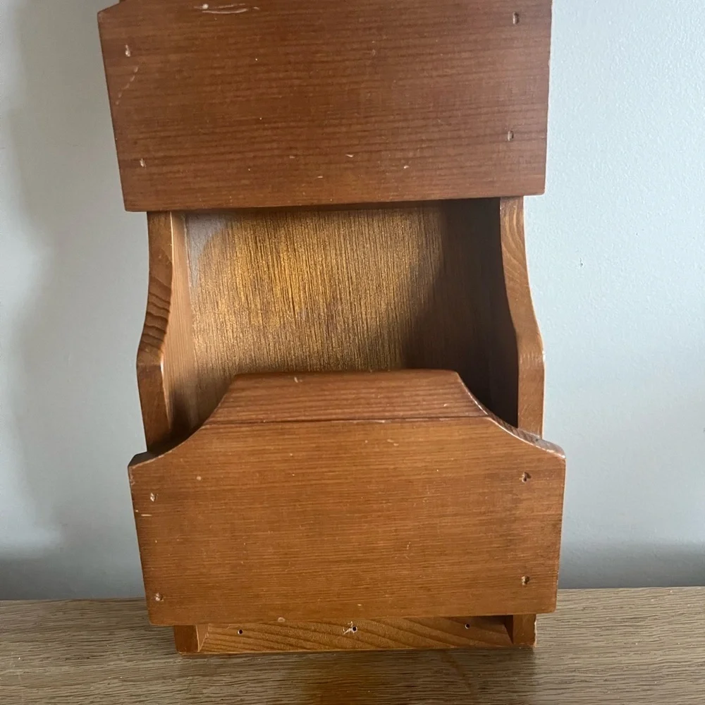 Wooden Wall Mail Organizer